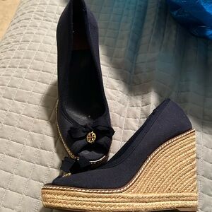 Tory butchered edge espadrilles